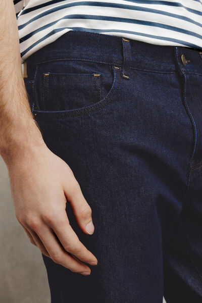 Jean tapered rigide brut Made In France