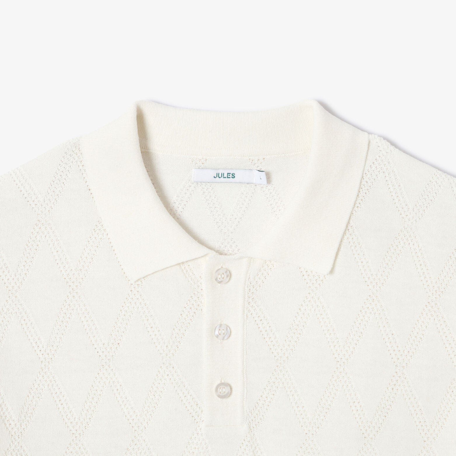 Polo en maille ajour&eacute;