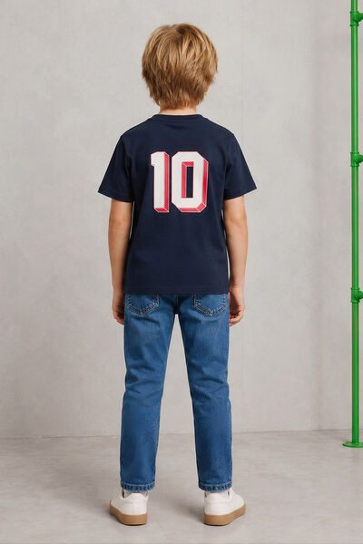 Tee shirt enfant imprim&eacute; dos licence L'&Eacute;quipe