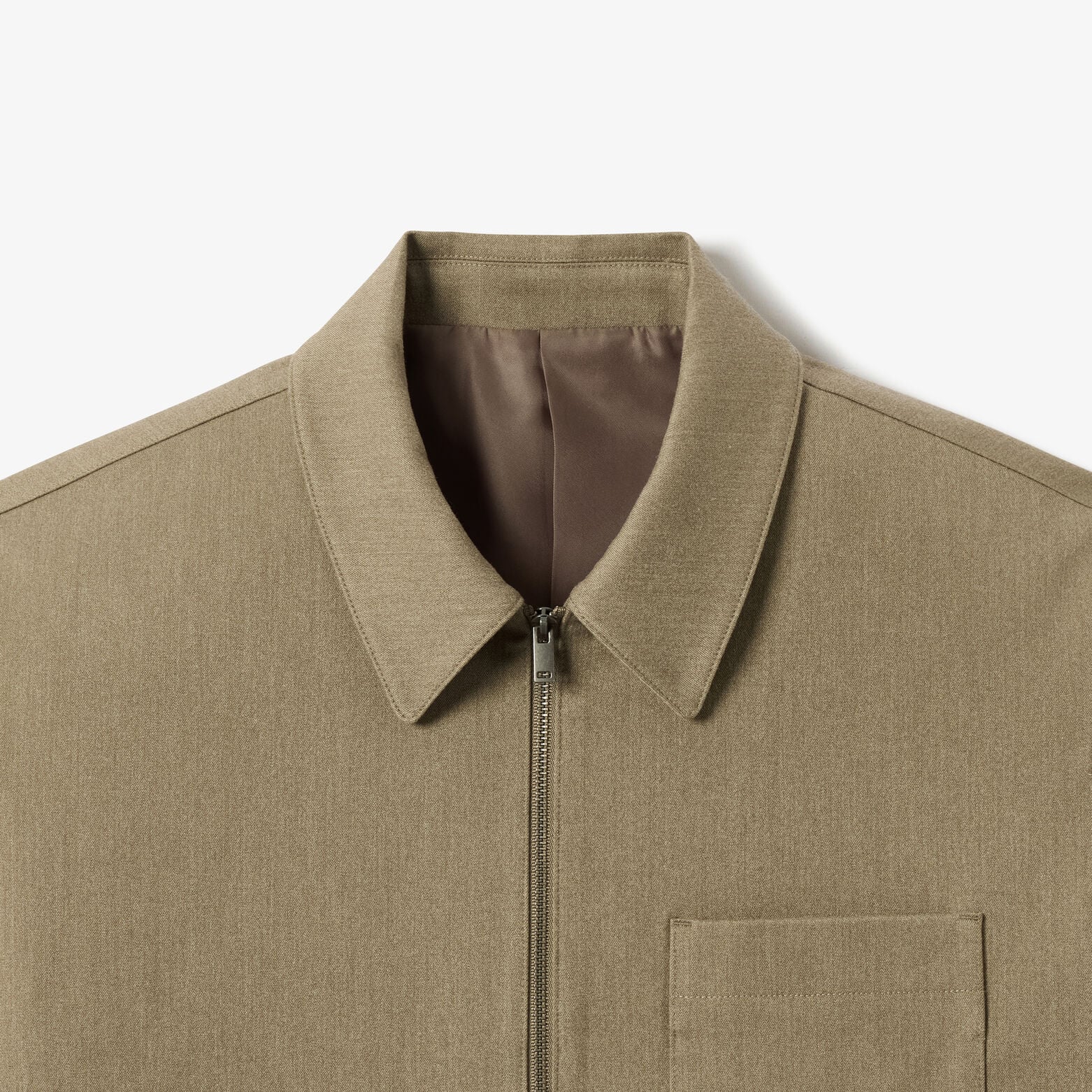Veste col chemise zipp&eacute;e