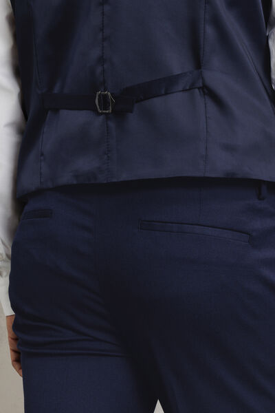 Effen slim kostuumgilet