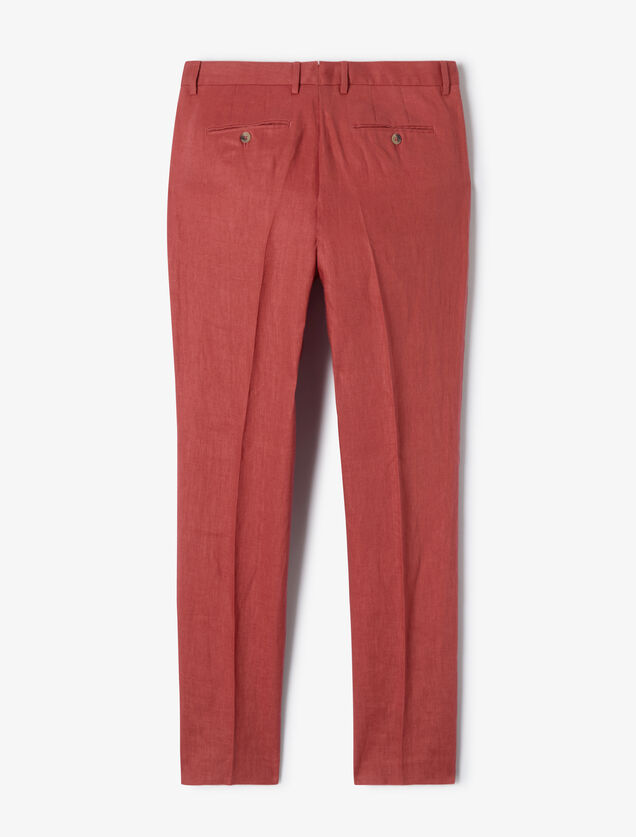 100% linnen kostuumbroek comfort fit