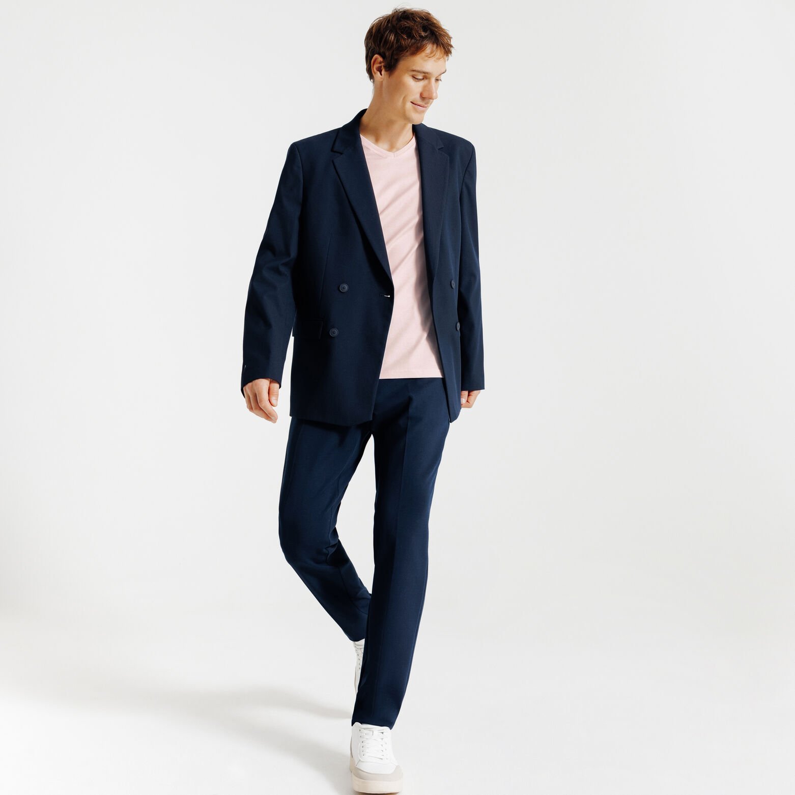 Tee shirt col V en coton