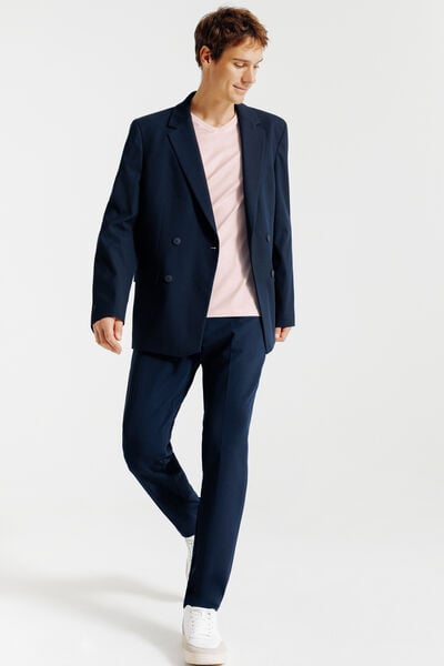 Tee shirt col V en coton