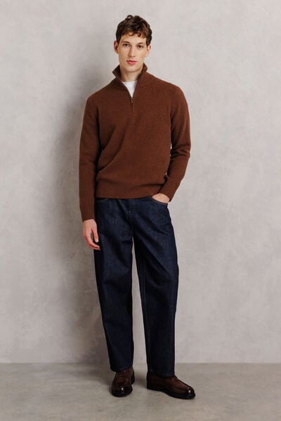 Pull col camionneur mousseux
