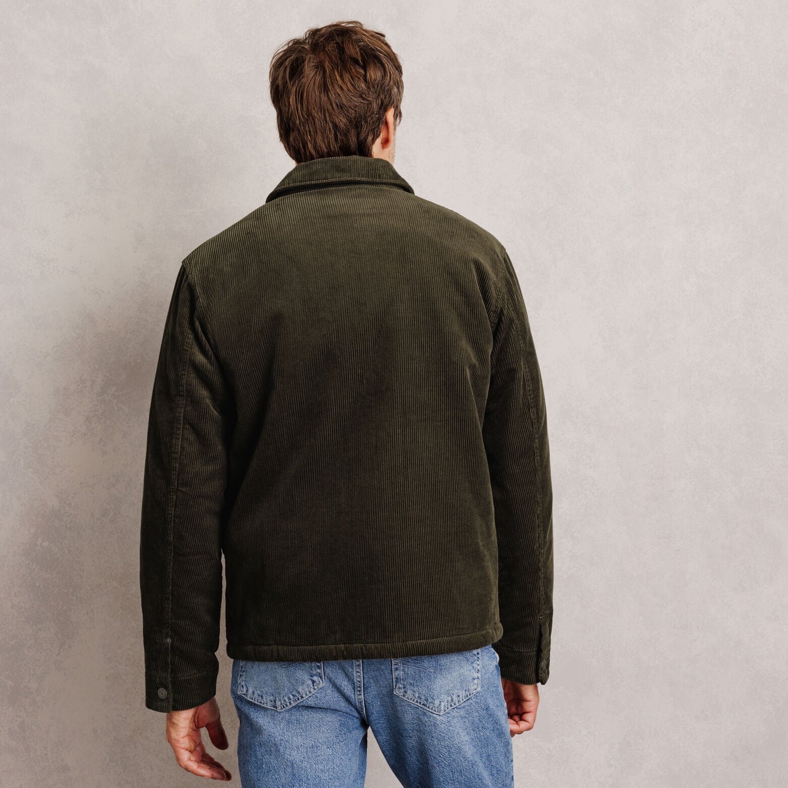Veste velours int&eacute;rieur en sherpa