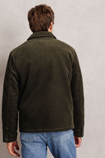 Veste velours int&eacute;rieur en sherpa