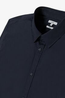 Chemise en coton col semi italien