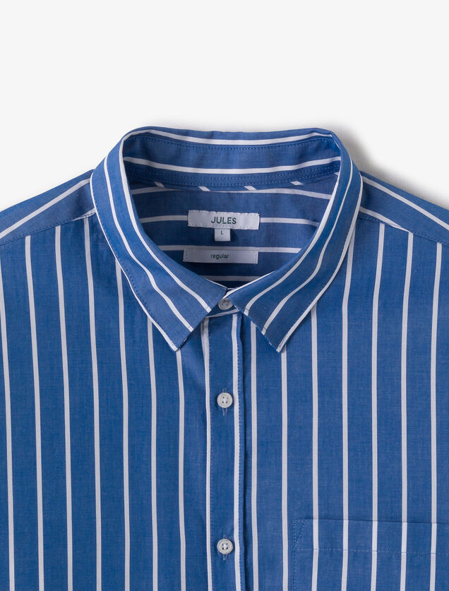 Chemise en coton ray&eacute;e