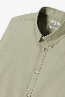 Chemise en coton col semi italien