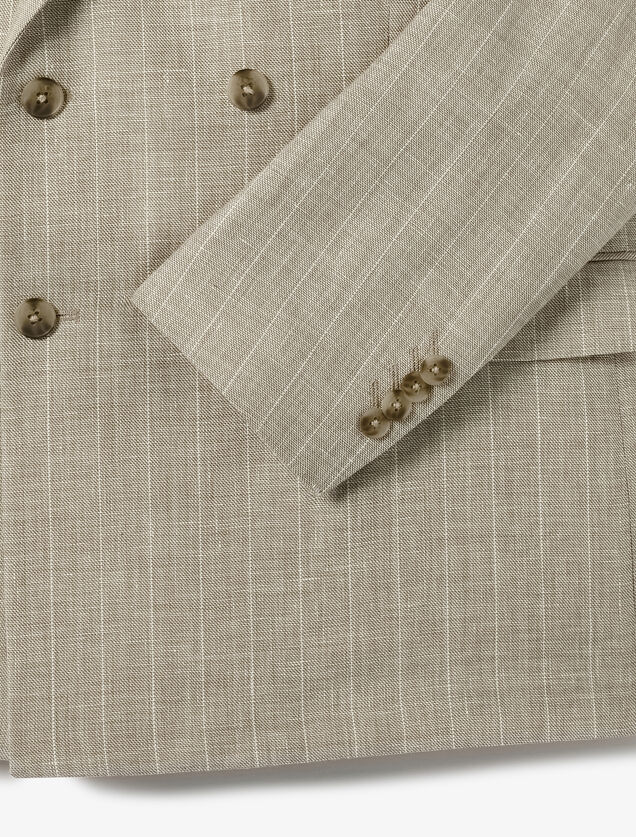 Comfort fit gekruist kostuumvest