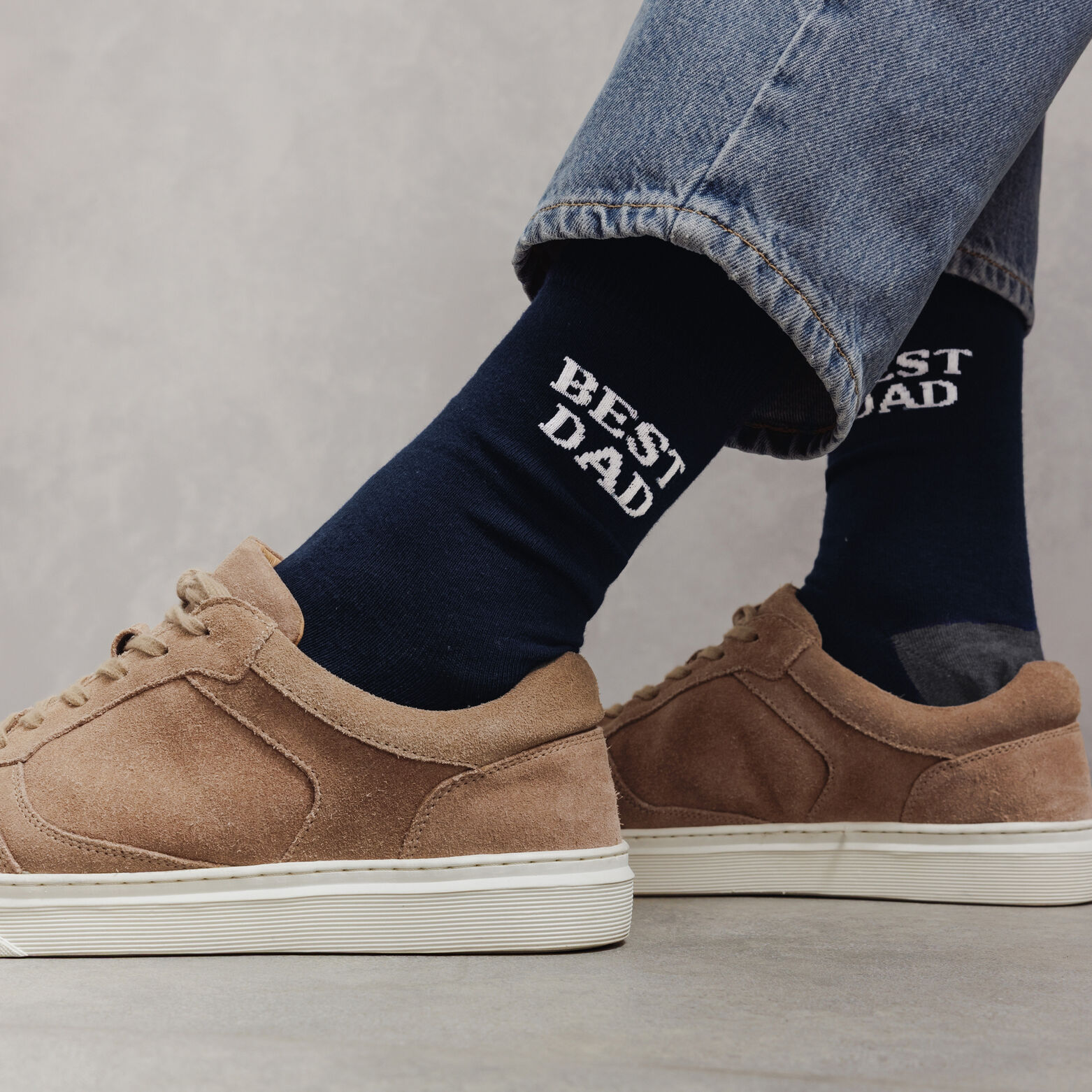 Chaussettes hautes fantaisie f&ecirc;te des p&egrave;res