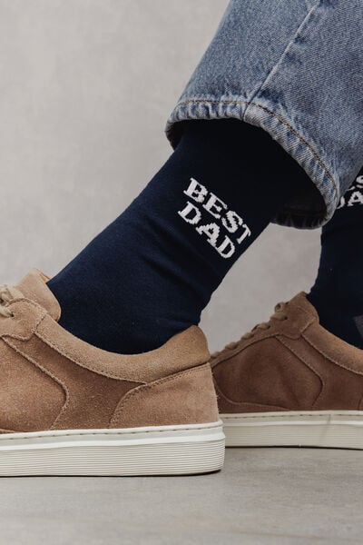 Chaussettes hautes fantaisie f&ecirc;te des p&egrave;res