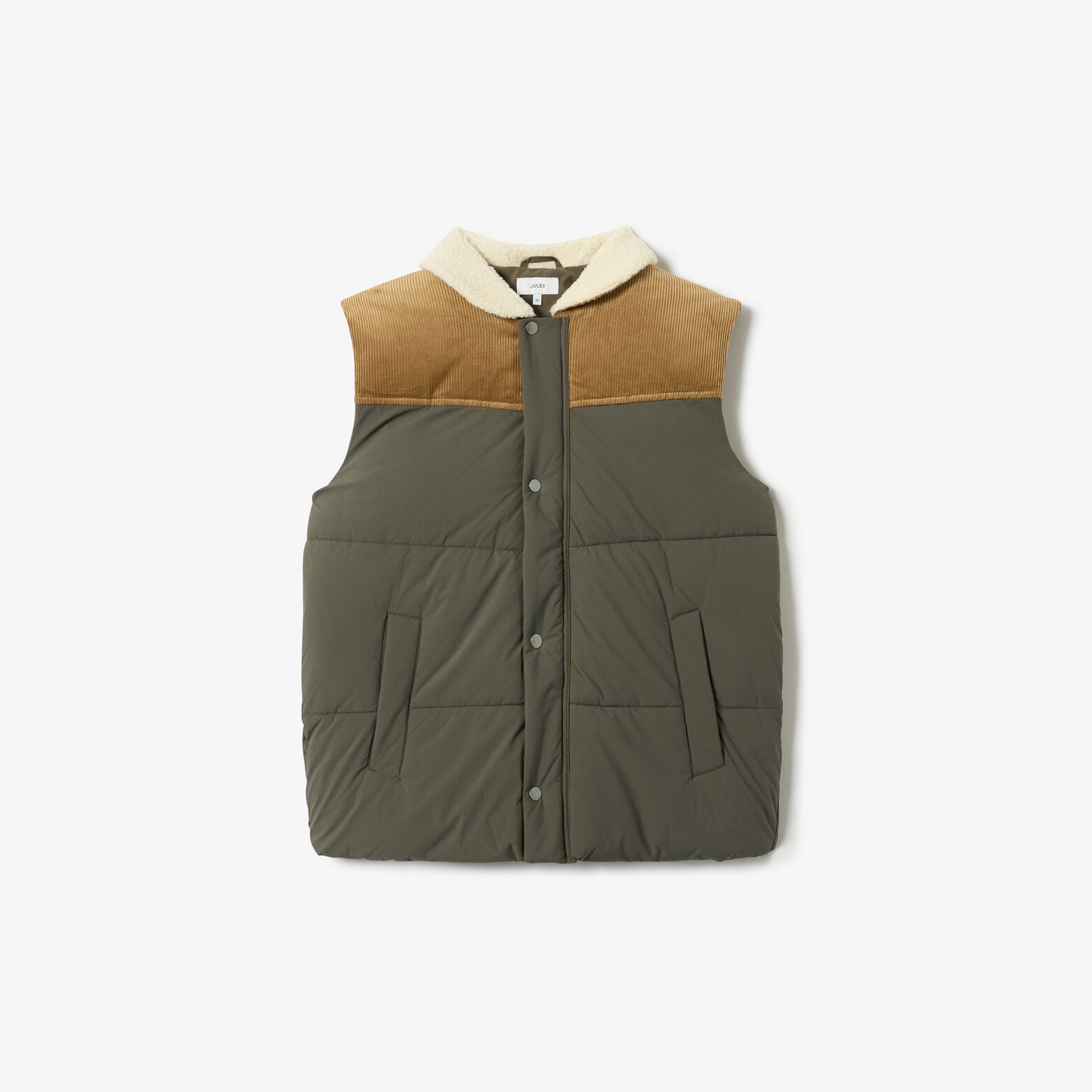 Doudoune sans manches col en sherpa