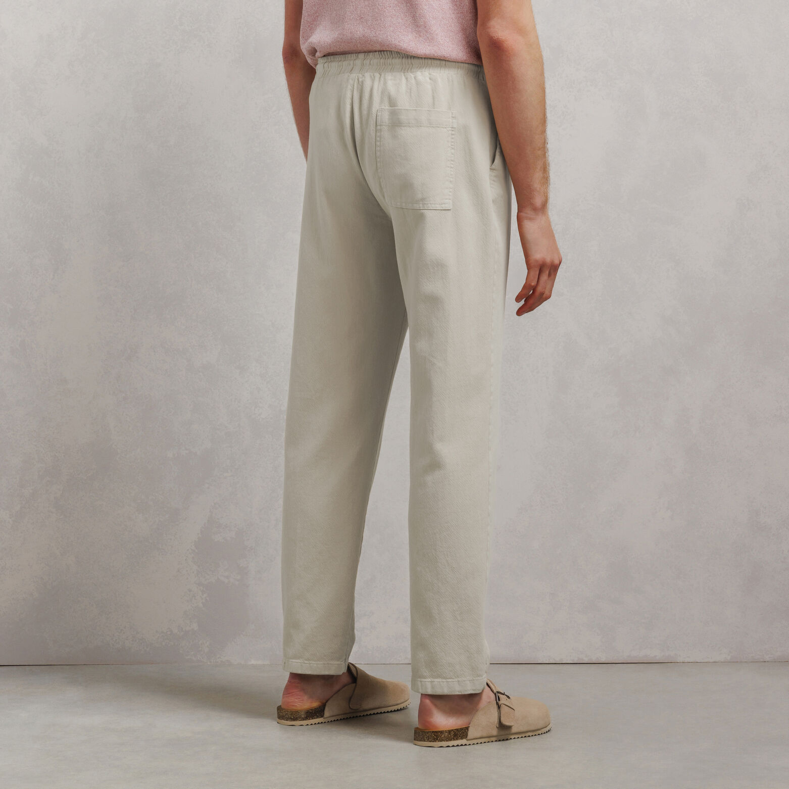 Pantalon tapered taille &eacute;lastiqu&eacute;e
