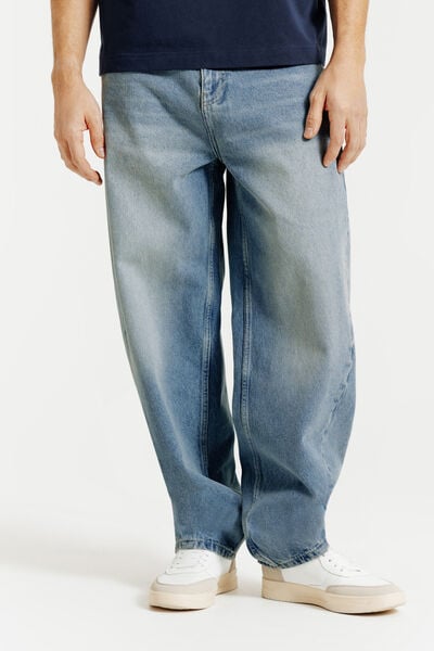 Jean skateur coutures tournantes