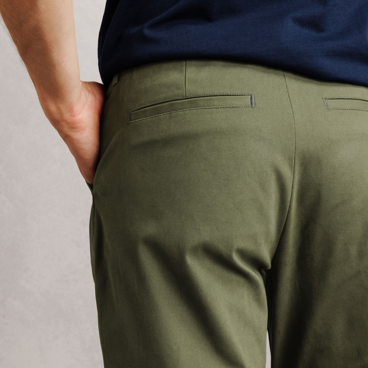 Pantalon straight twill
