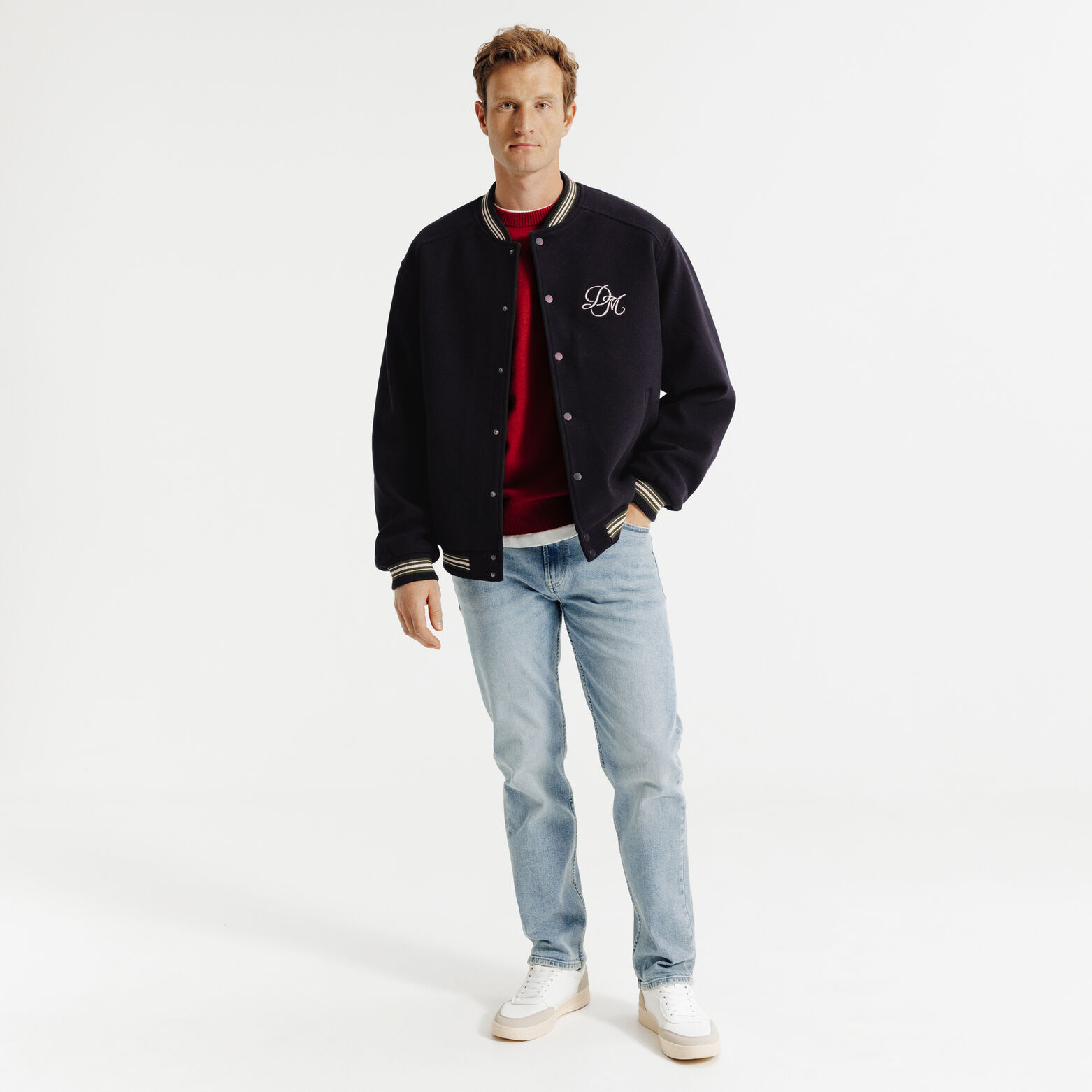 Blouson bomber brodé