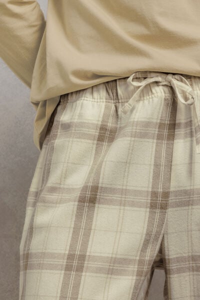 Ensemble pyjama flanelle &agrave; carreaux