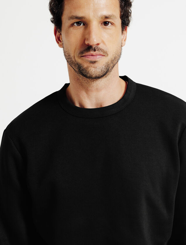 Sweat col rond uni