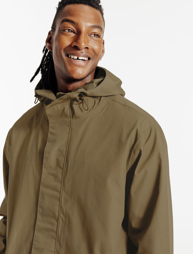 Parka longue waterproof &agrave; capuche