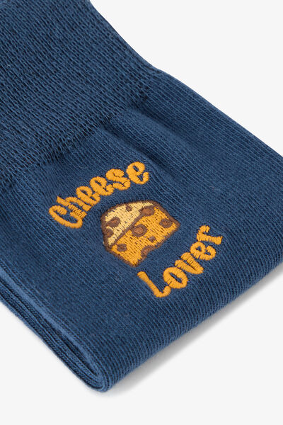 Chaussettes hautes brod&eacute;es