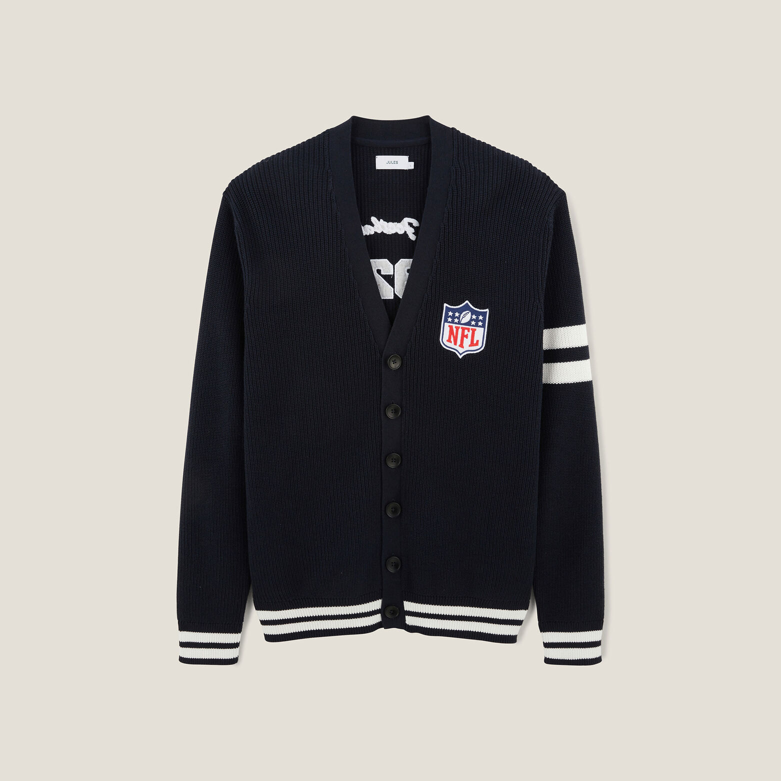 Gilet cardigan boutonné licence NFL