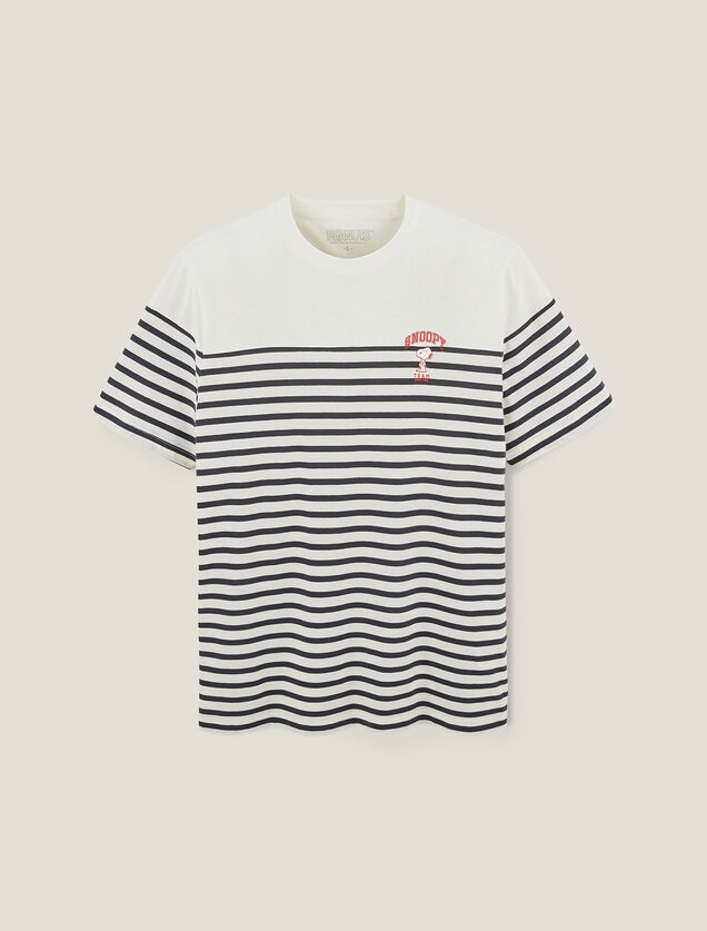 Tee shirt rayé licence Peanuts