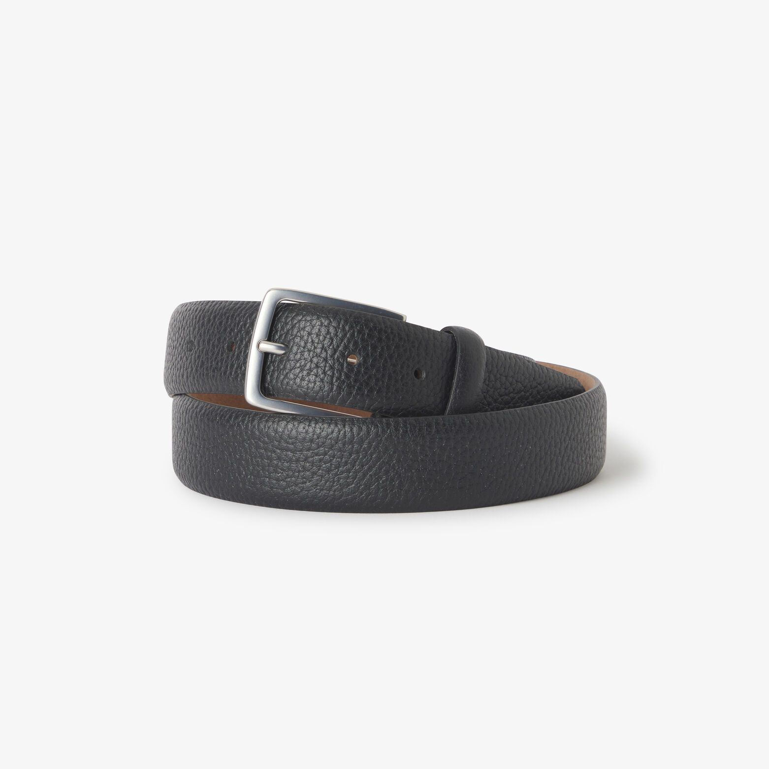 Ceinture en cuir grain&eacute;e