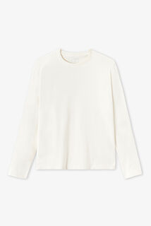 Slim basic T-shirt met ronde hals