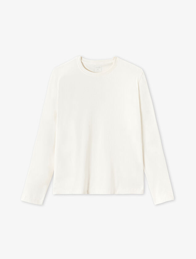 Slim basic T-shirt met ronde hals