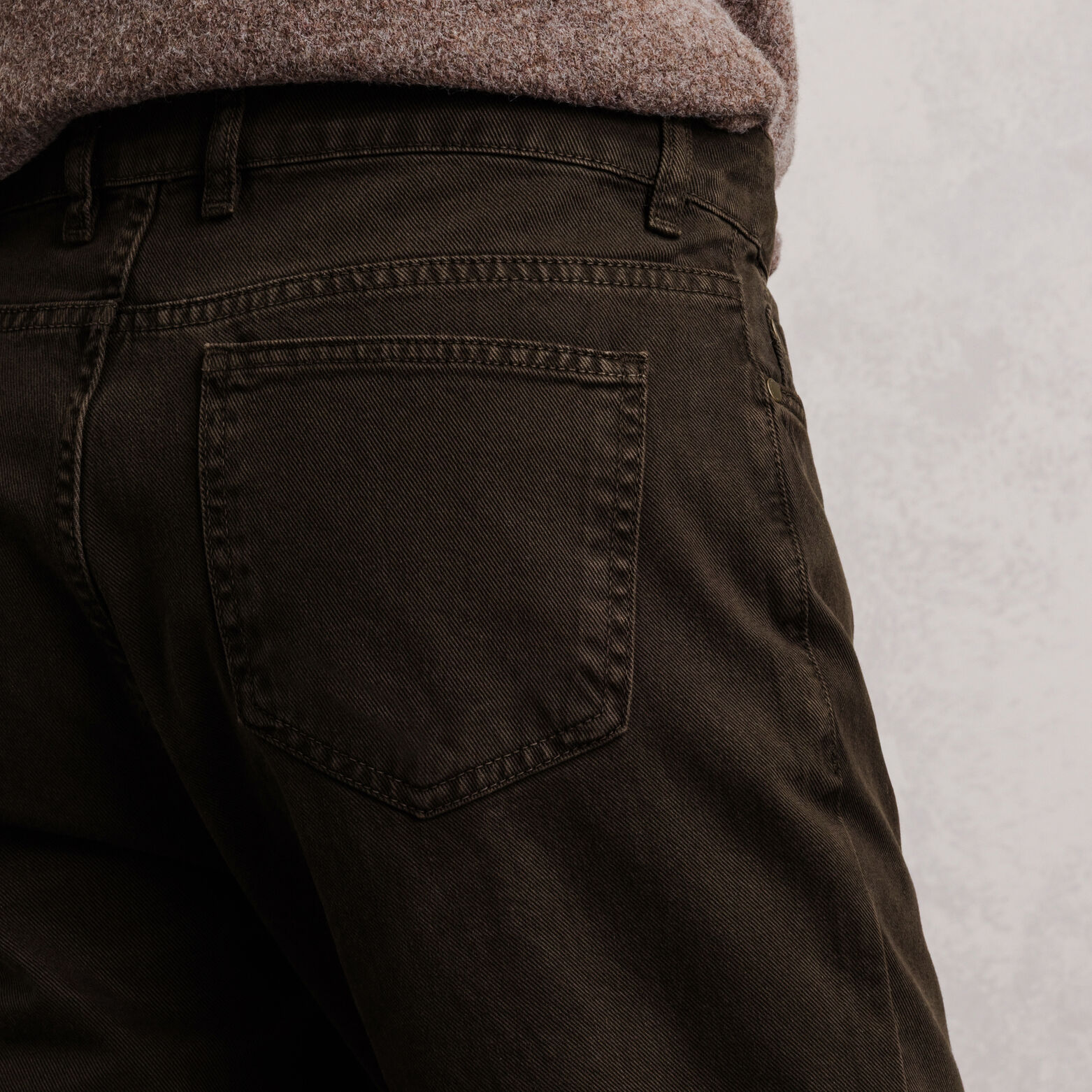 Pantalon straight 100% coton
