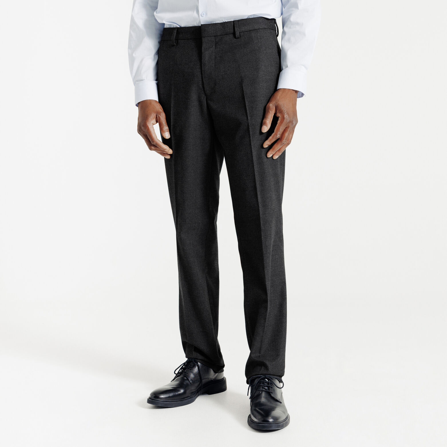 Comfort fit kostuumbroek in flanel