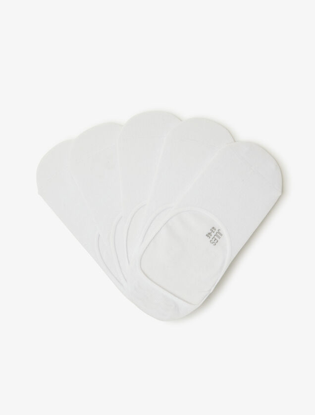 Lot de 5 paires de chaussettes invisibles