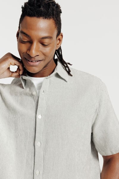 Effen gebreid hemdje in katoen 