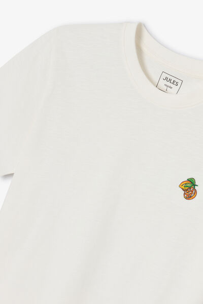 Tee shirt brod&eacute; en coton