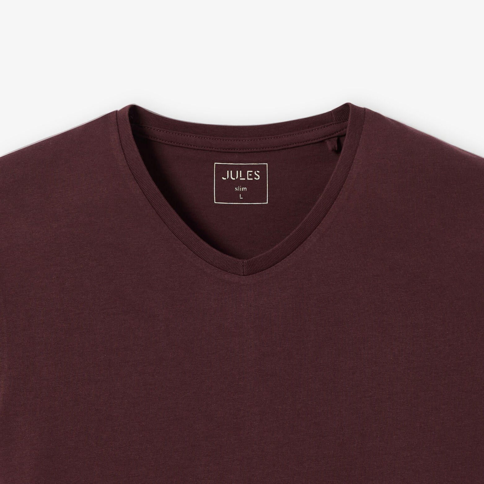 Tee shirt col V en coton