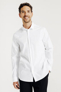 Chemise regular unie coton