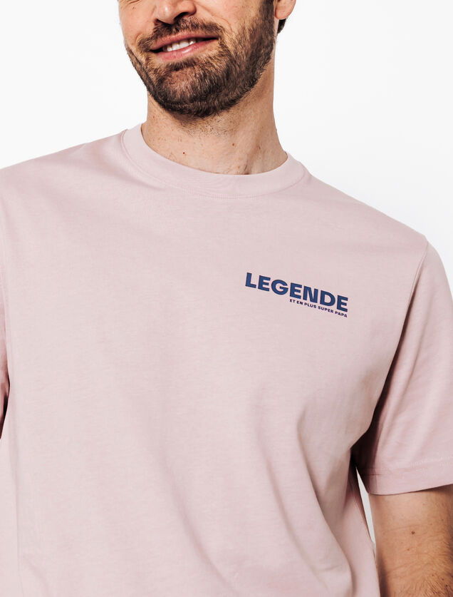 Tee shirt imprim&eacute; en coton