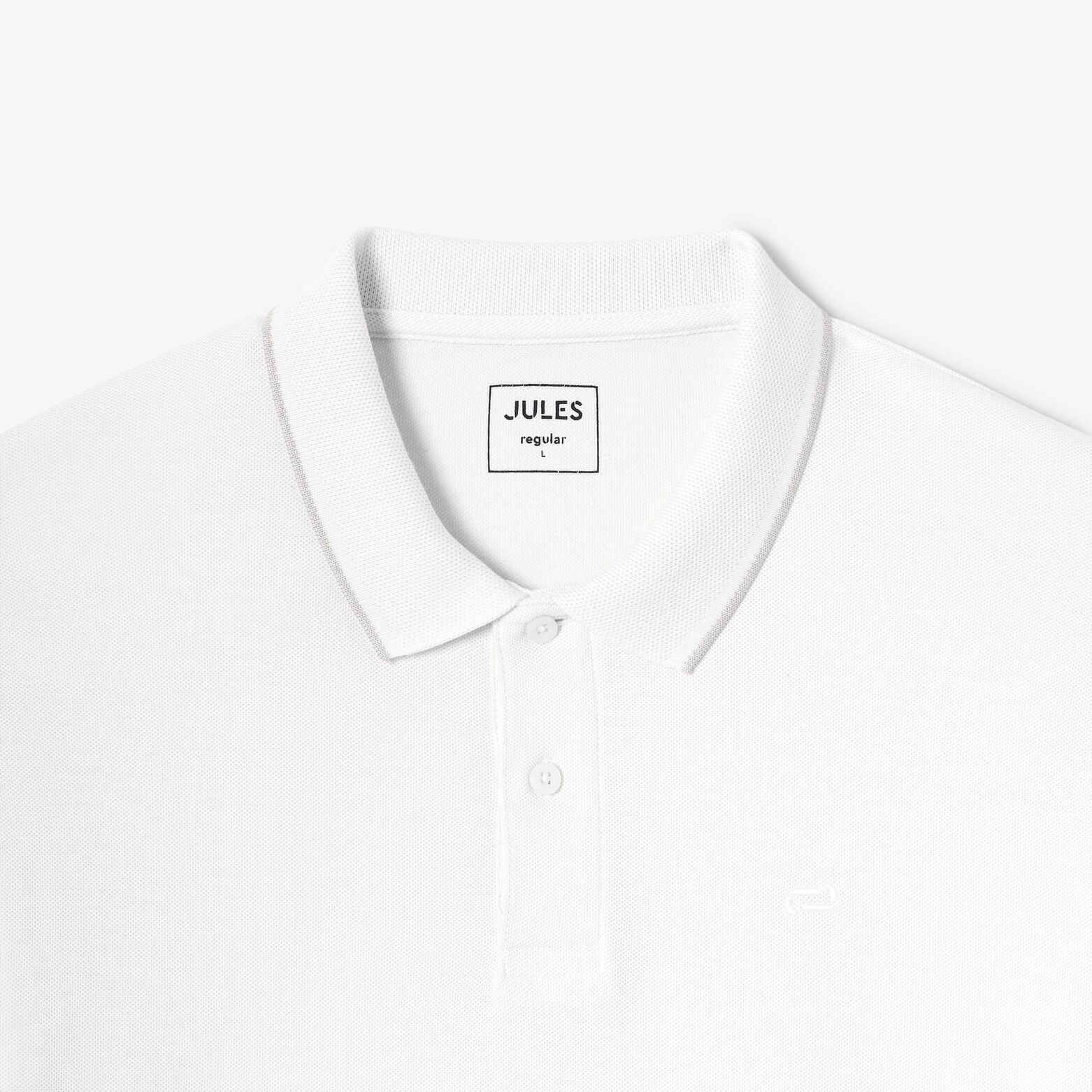 Polo manches longues piqué uni