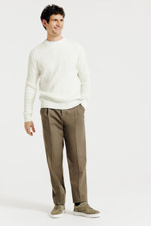 Kabeltrui met ronde hals