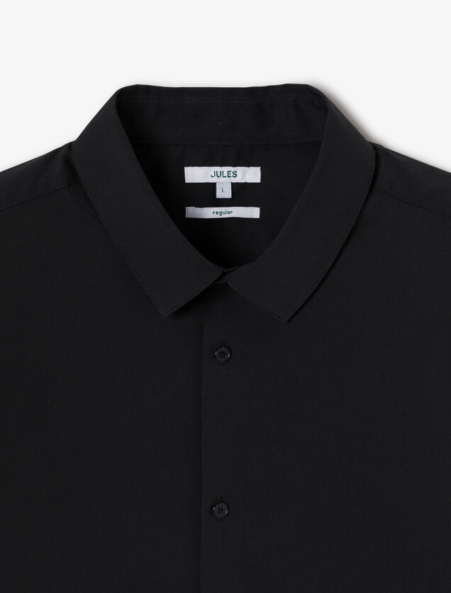 Chemise regular unie coton