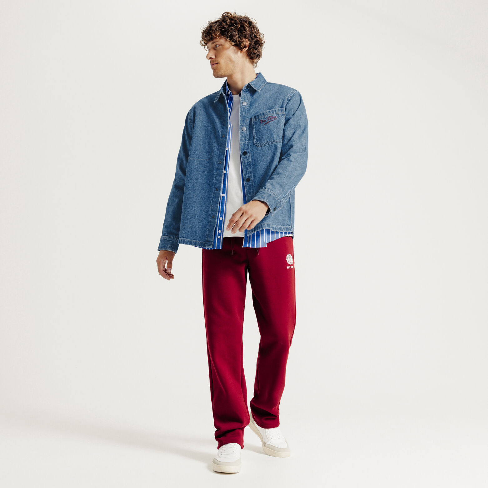 Overhemd in katoen met print