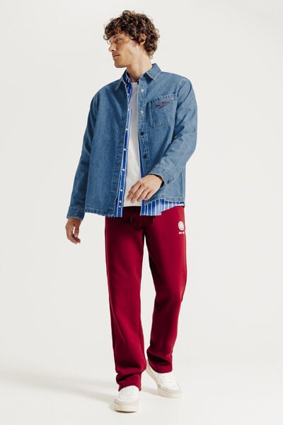 Overhemd in katoen met print