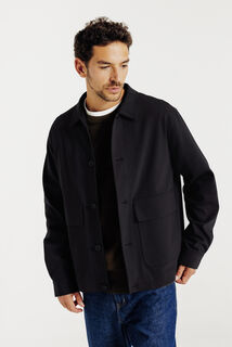 Veste boutonn&eacute;e col chemise