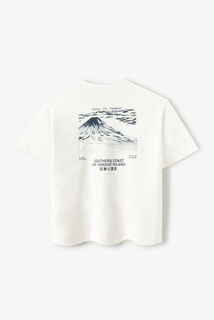 Tee shirt imprim&eacute; devant et dos