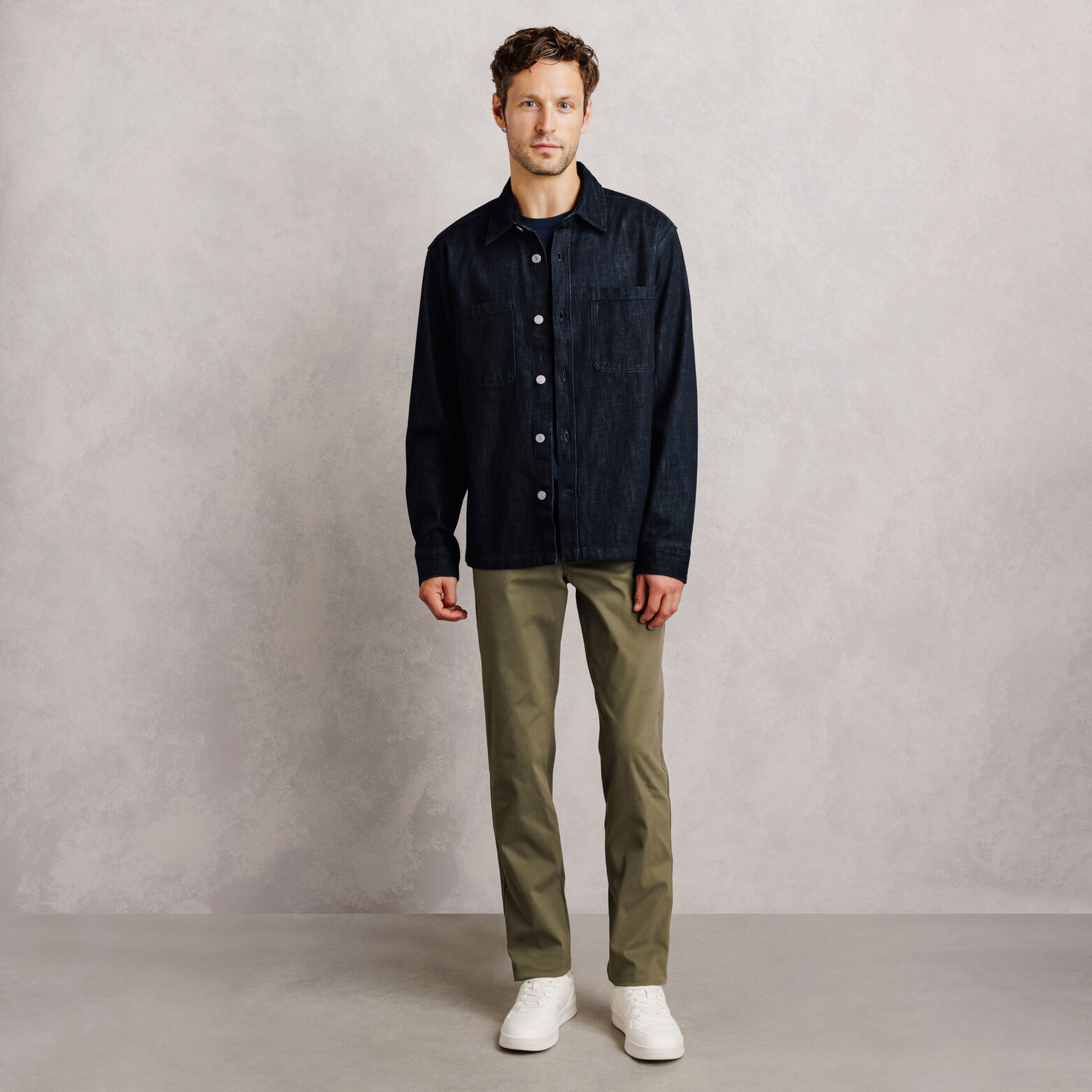 Surchemise en jean unie