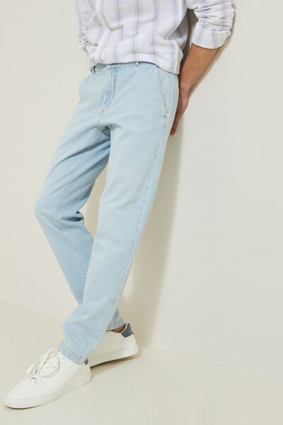 Jeans met chinovorm