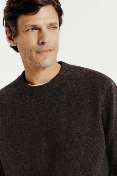 Pull col rond mousseux