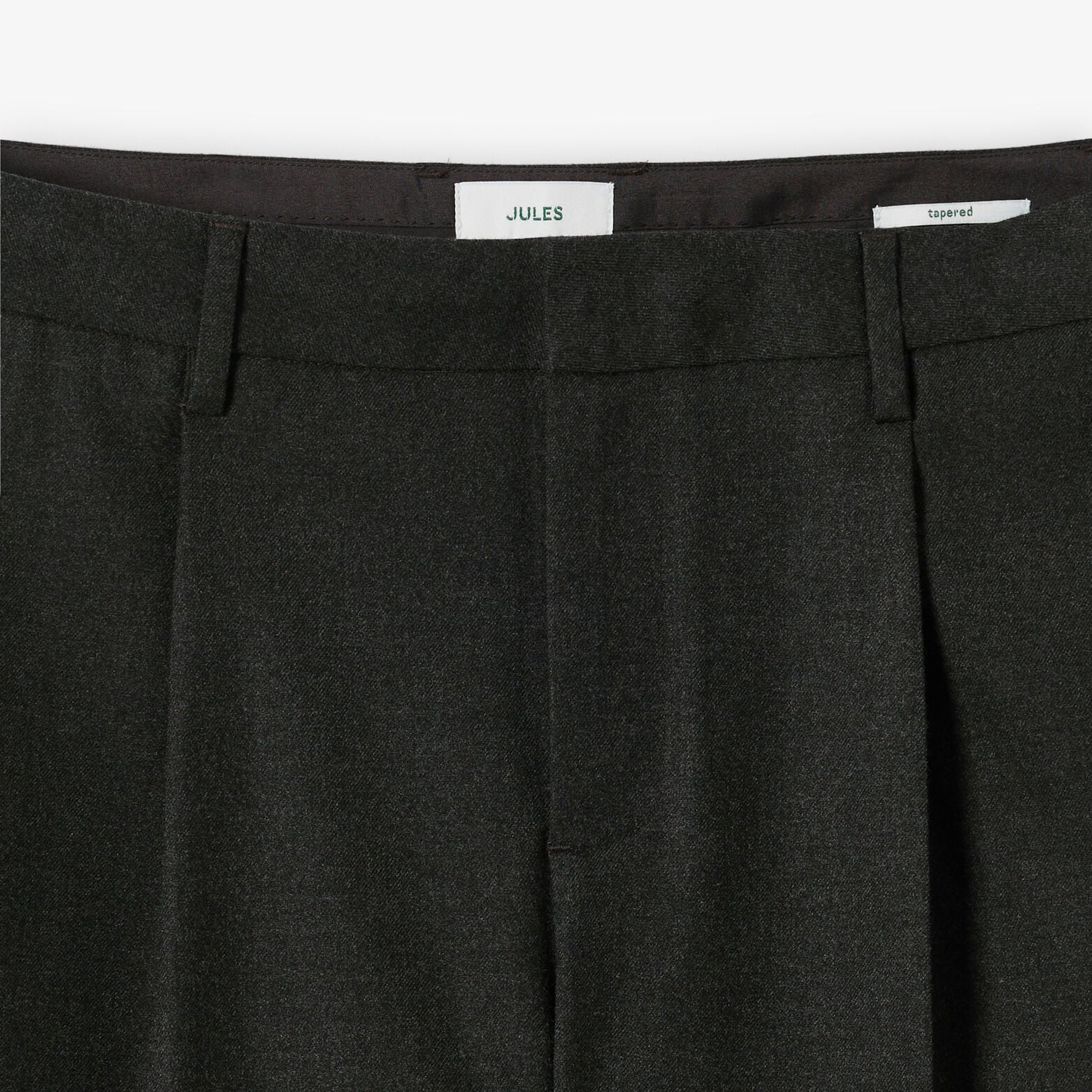 Pantalon tapered flanelle